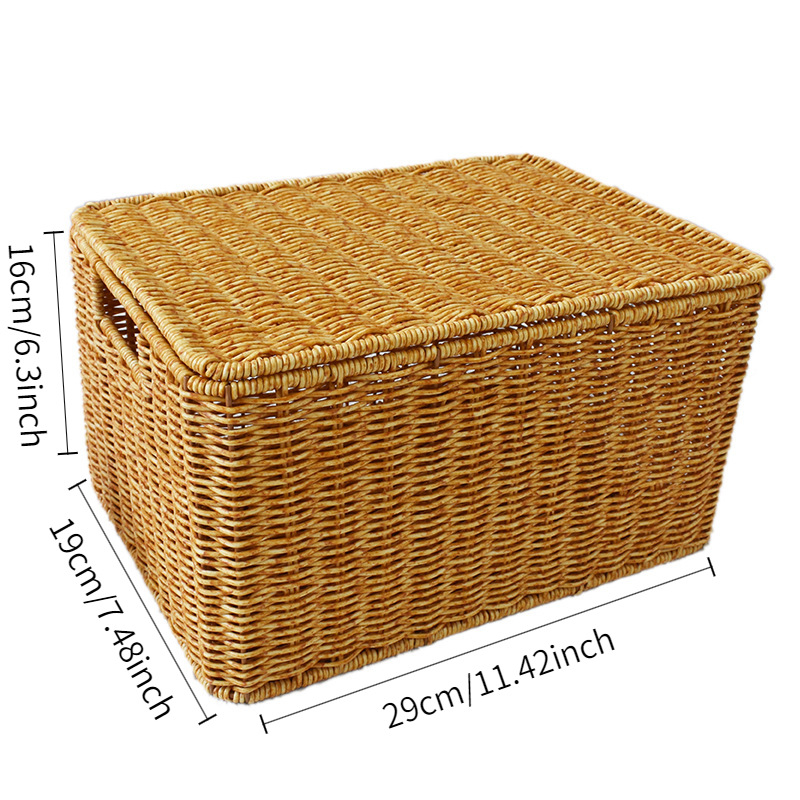 Baby Clothing Basket - Rattan woven oversized storage box Household