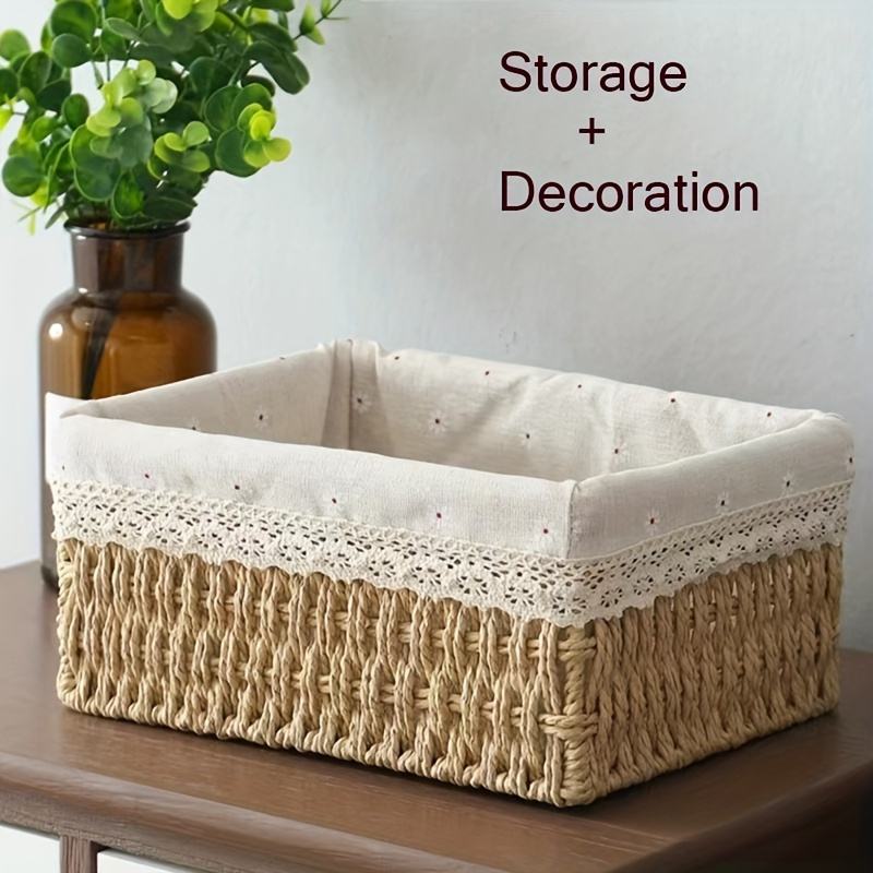 1pc Handmade Rattan Storage Ba - Baby Clothing Basket 评论和价格