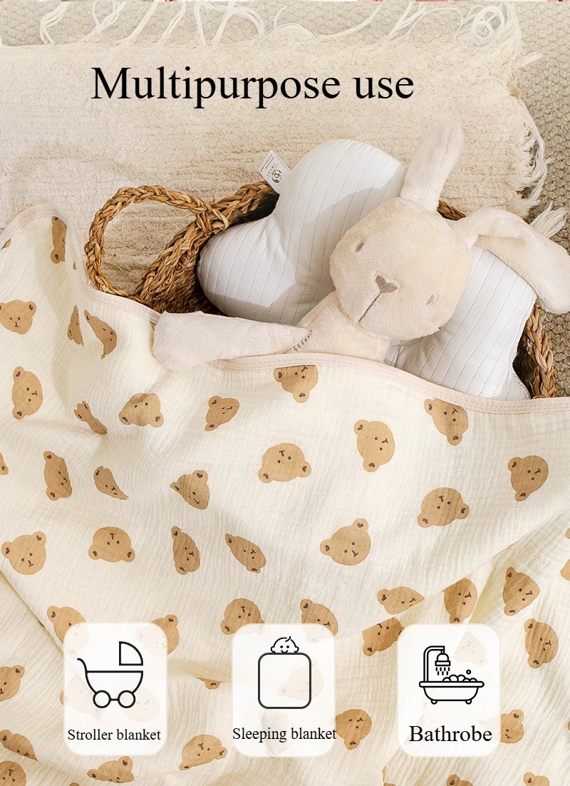 Baby Bath Towel 4 Layers Gauze - Hooded Bath Towel 评论和价格
