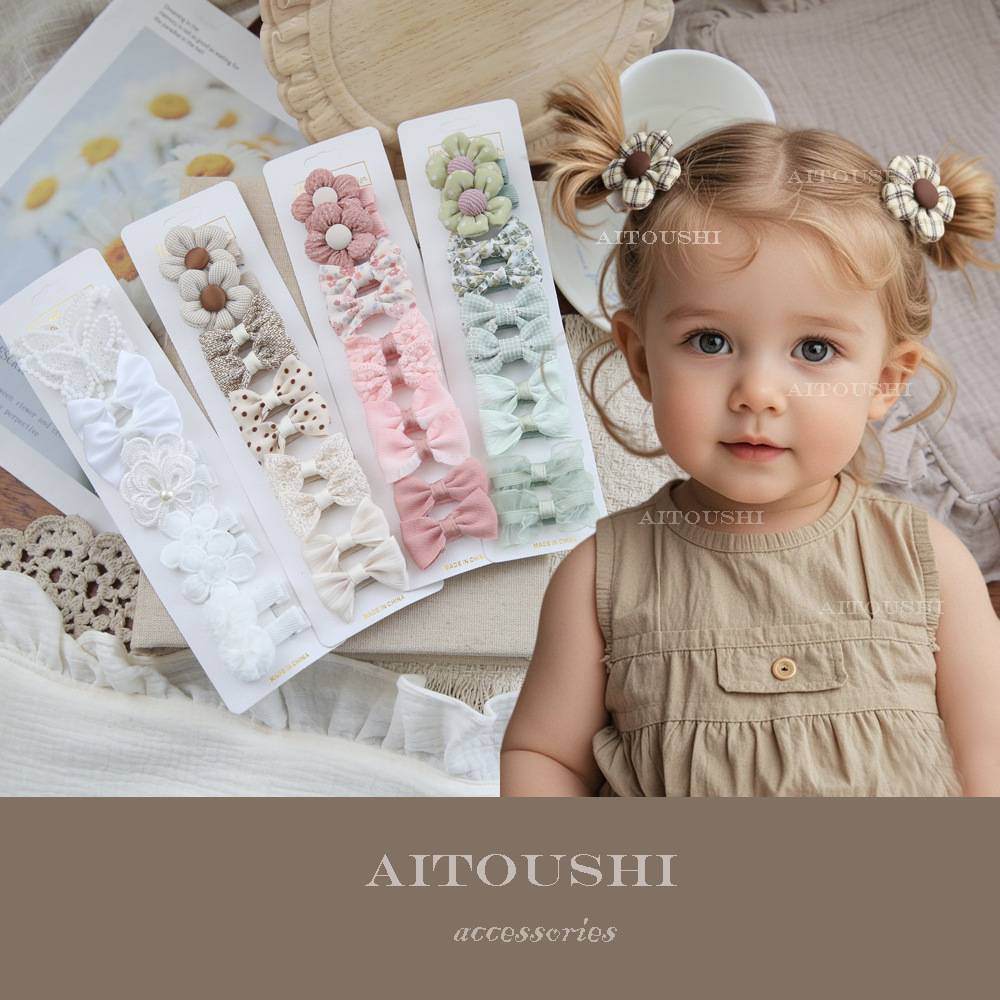 10pcs/Set Baby Hair Accessorie - Baby Clothing Material 评论和价格
