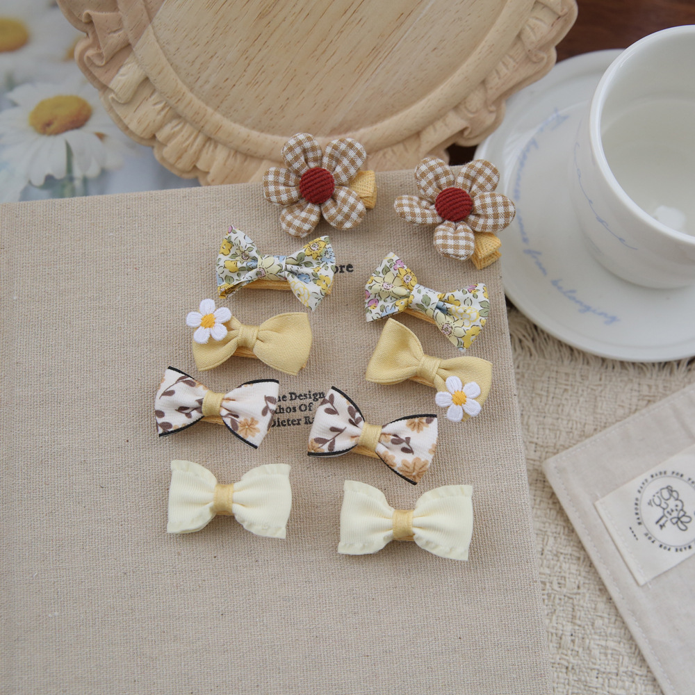 10pcs/Set Baby Hair Accessorie - Baby Clothing Material 评论和价格