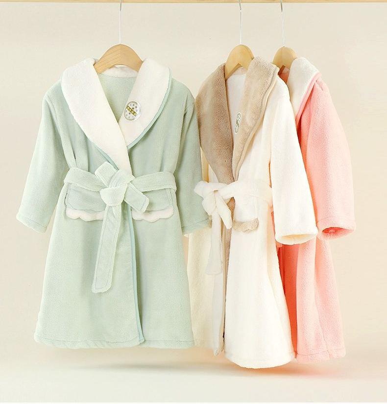 Children's Cartoon Robe Winter - Baby Gown Nightwear 评论和价格