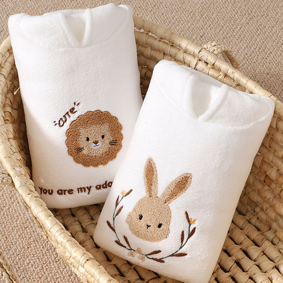Baby Hooded Bathrobe Kids Bath - Hooded Bath Towel 评论和价格