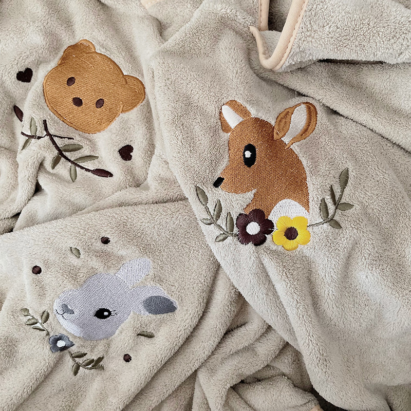 Children's Coral Fleece Cloaks - Hooded Bath Towel 评论和价格