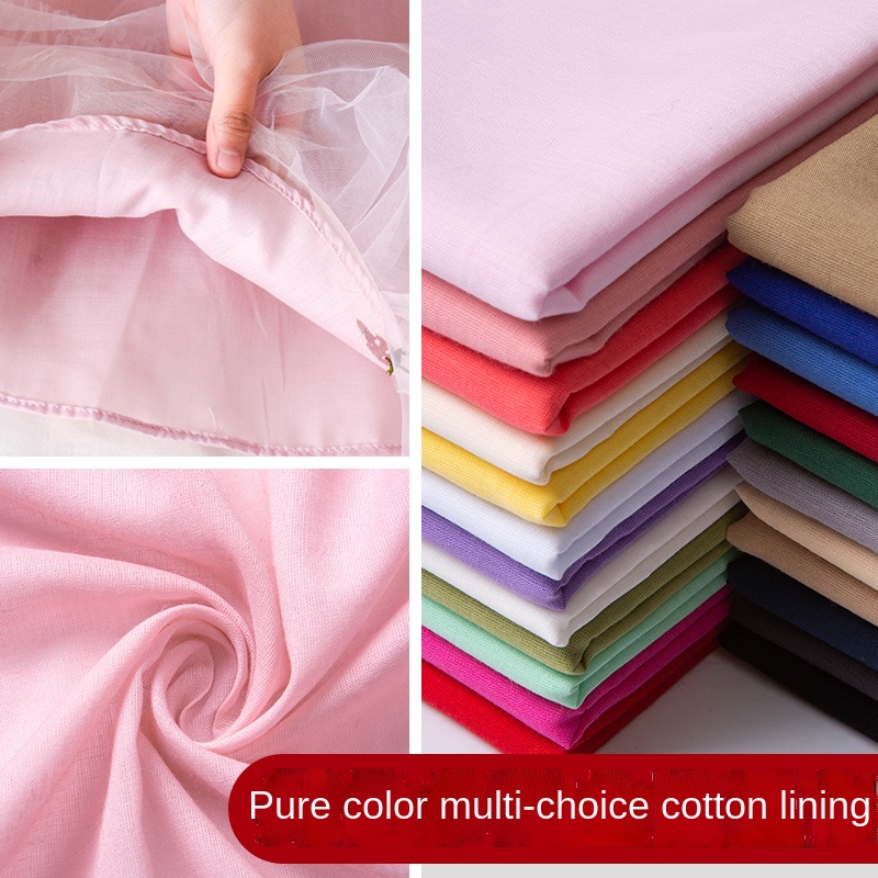 100% Cotton Lining Fabric 100x - Baby Clothing Material 评论和价格