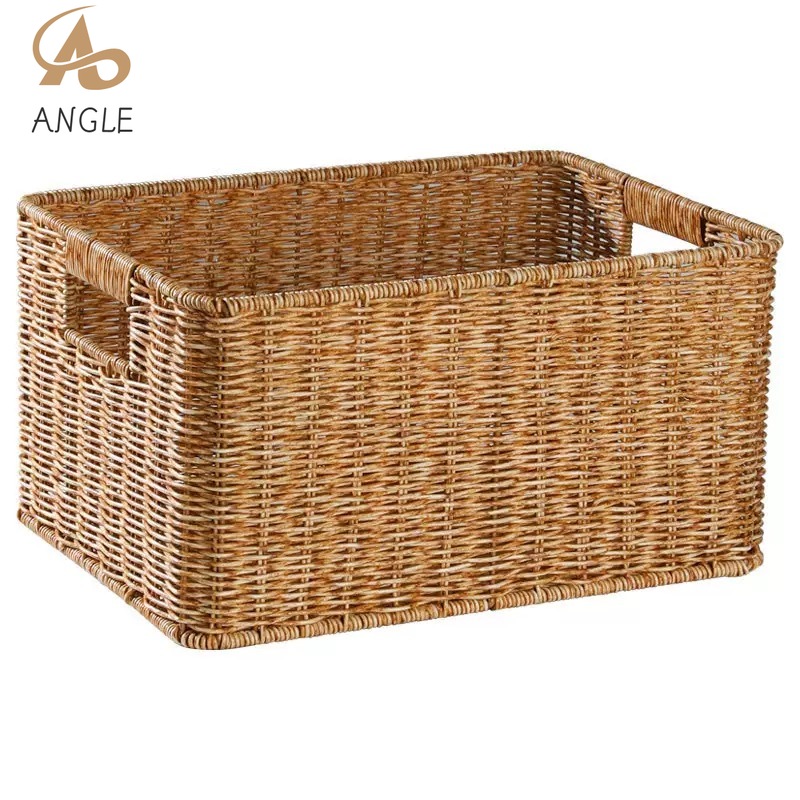 Imitation Wicker Storage Baske - Baby Clothing Basket 评论和价格