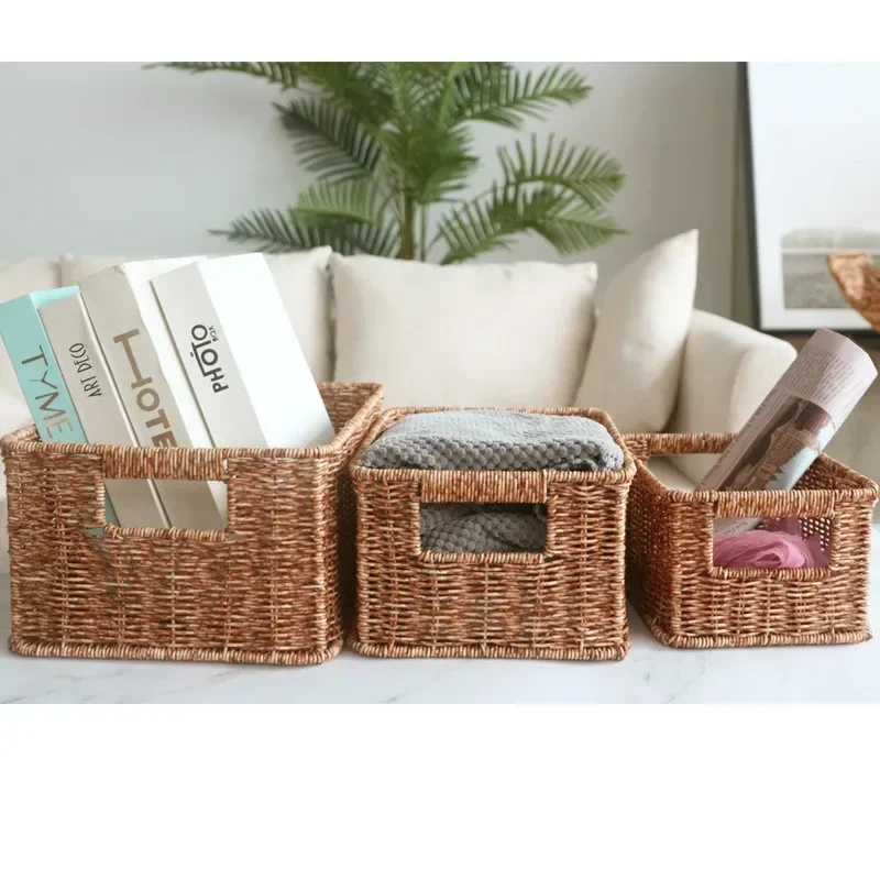 Imitation Wicker Storage Baske - Baby Clothing Basket 评论和价格