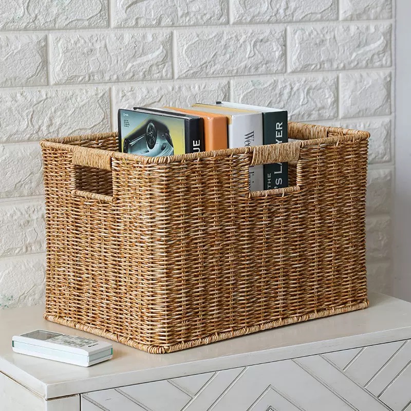 Imitation Wicker Storage Baske - Baby Clothing Basket 评论和价格