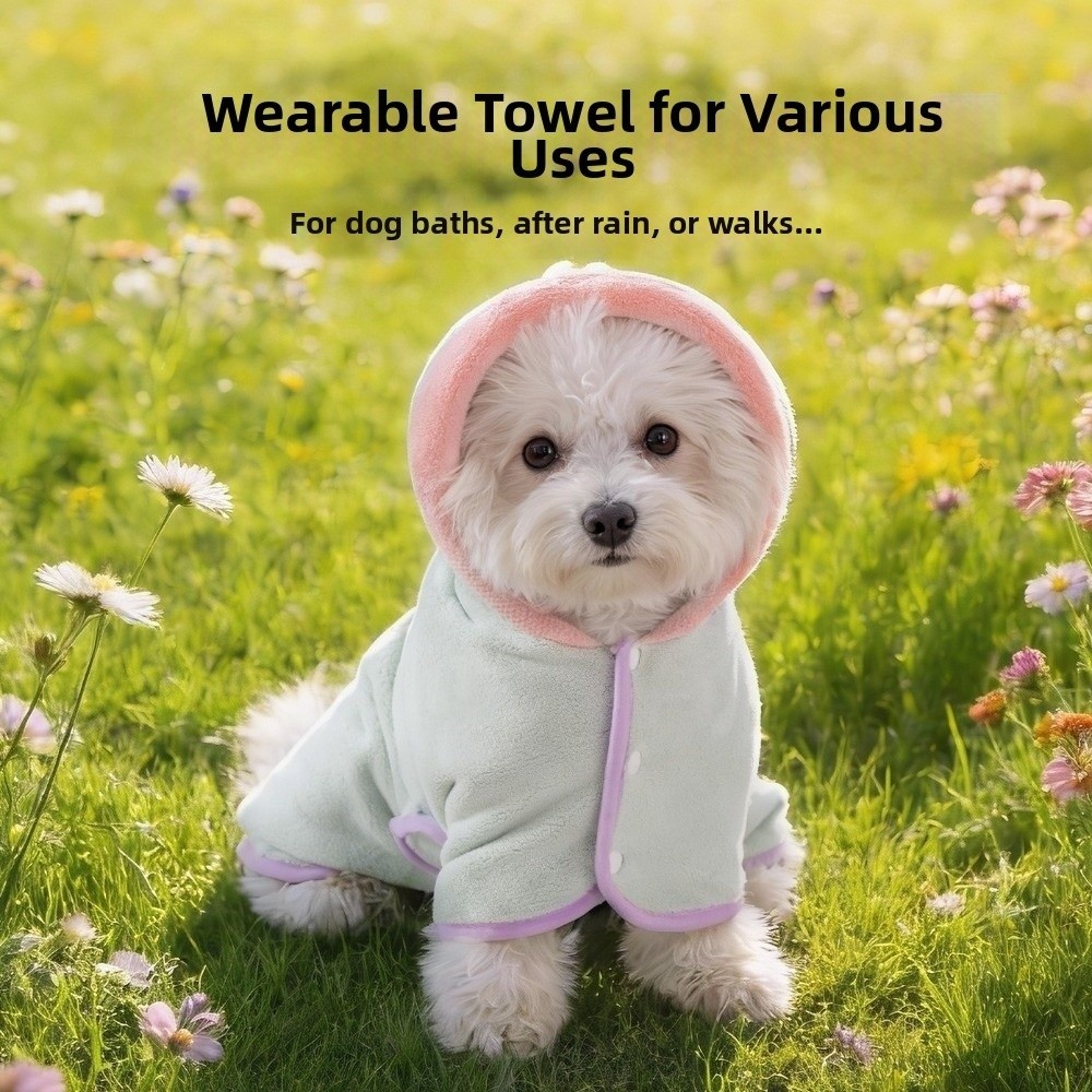Super Absorbent Dog Hooded Bat - Hooded Bath Towel 评论和价格