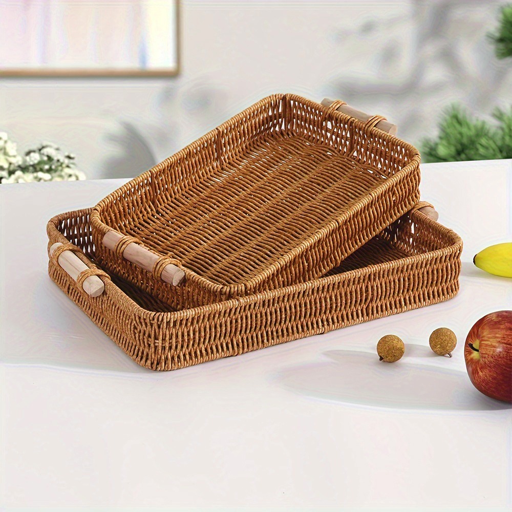 Hardness Rattan Wicker Woven S - Baby Clothing Basket 评论和价格