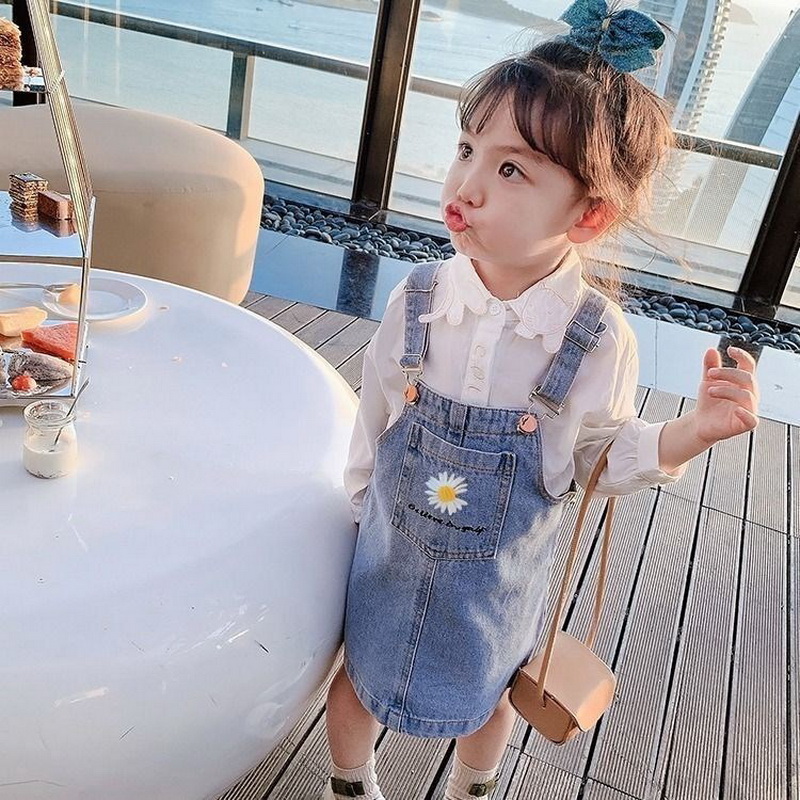 2-10Yrs Baby Girl Jean Suspend - Baby Clothing Line 评论和价格