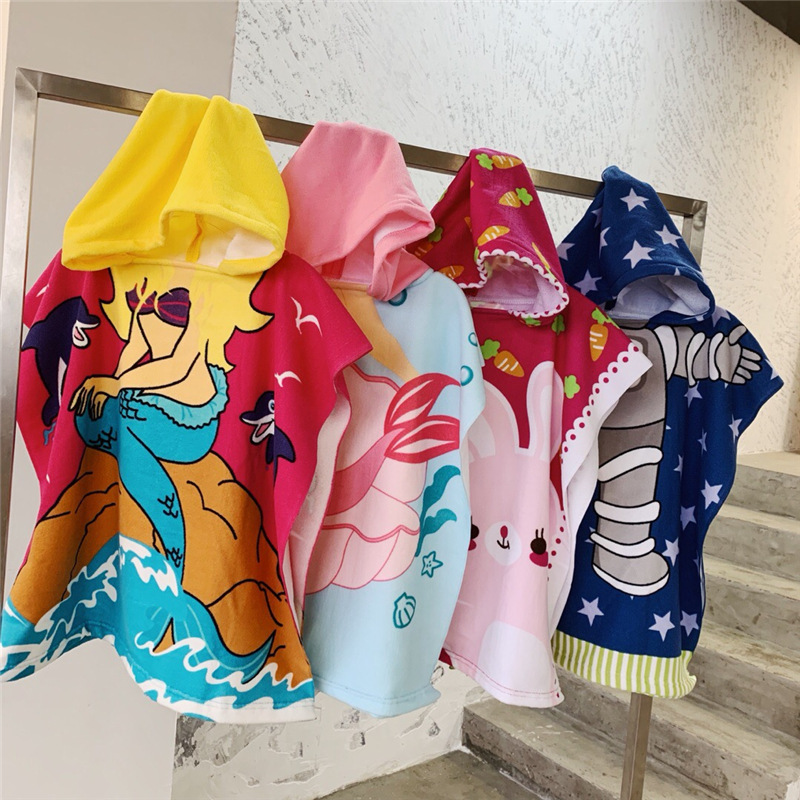 Children's Bathing Hat Absorbe - Hooded Bath Towel 评论和价格