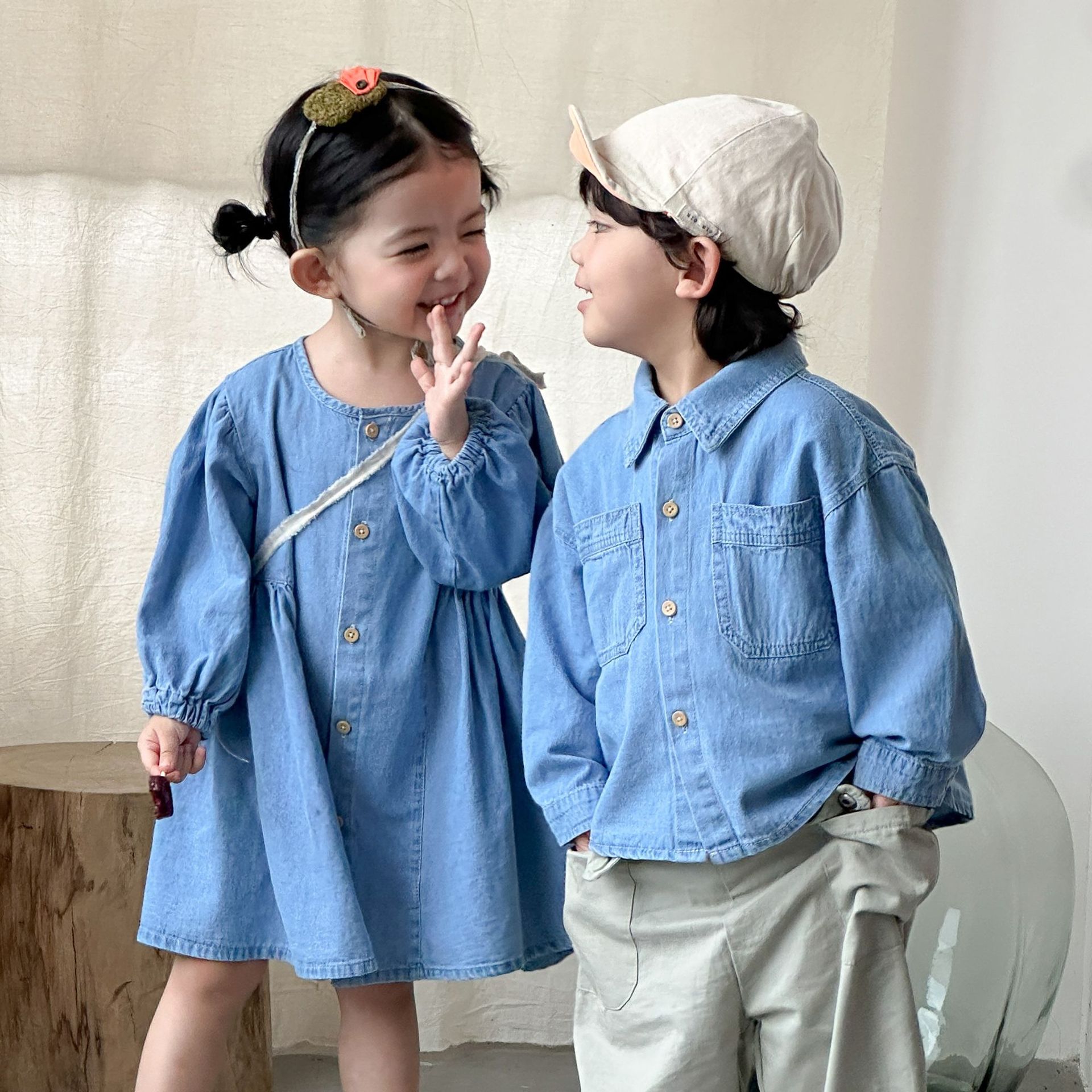 Girls Denim Dress Children 202 - Baby Clothing Line 评论和价格