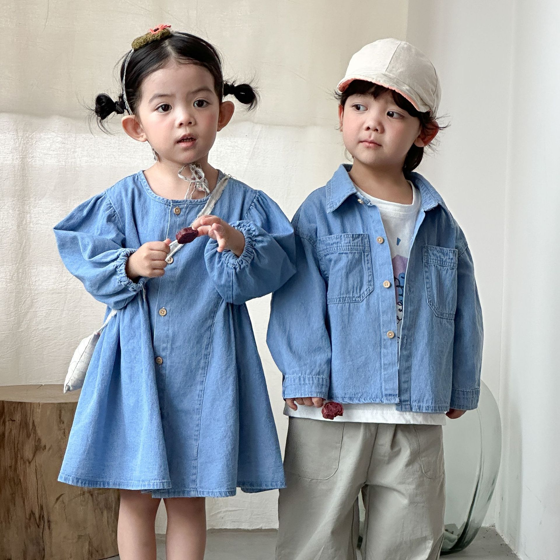 Girls Denim Dress Children 202 - Baby Clothing Line 评论和价格