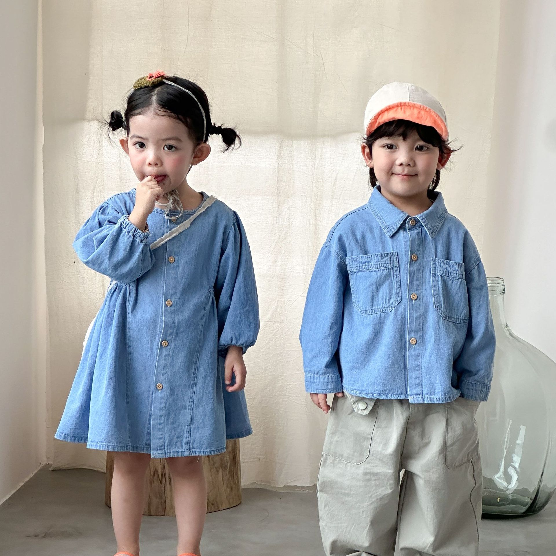 Girls Denim Dress Children 202 - Baby Clothing Line 评论和价格