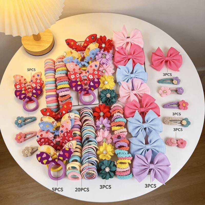 73PCS   New Fabric Girls Hair  - Baby Clothing Material 评论和价格