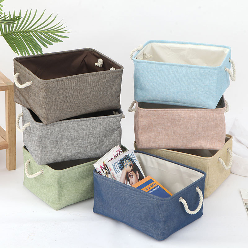 Versatile Double-layered Linen - Baby Clothing Basket 评论和价格