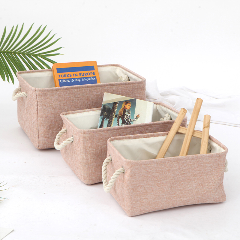 Versatile Double-layered Linen - Baby Clothing Basket 评论和价格