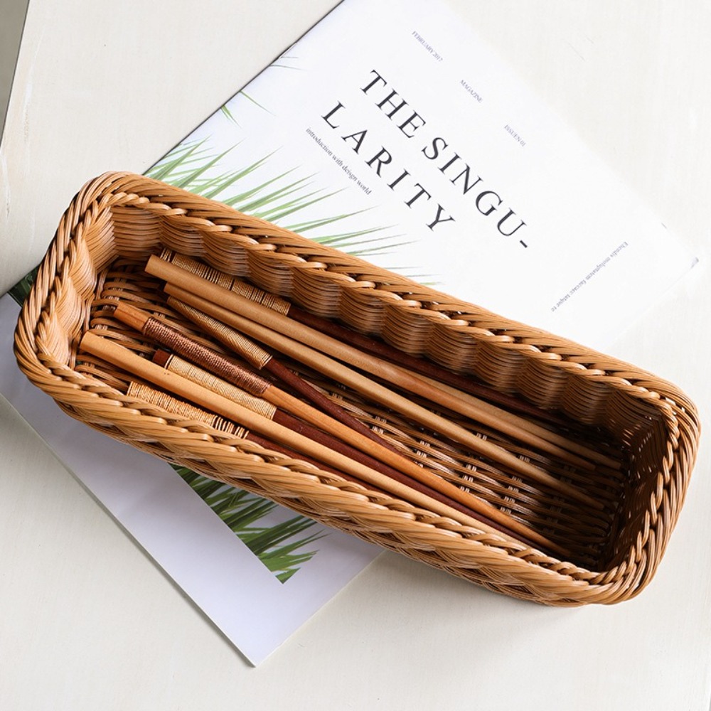 Imitation Rattan Storage Baske - Baby Clothing Basket 评论和价格