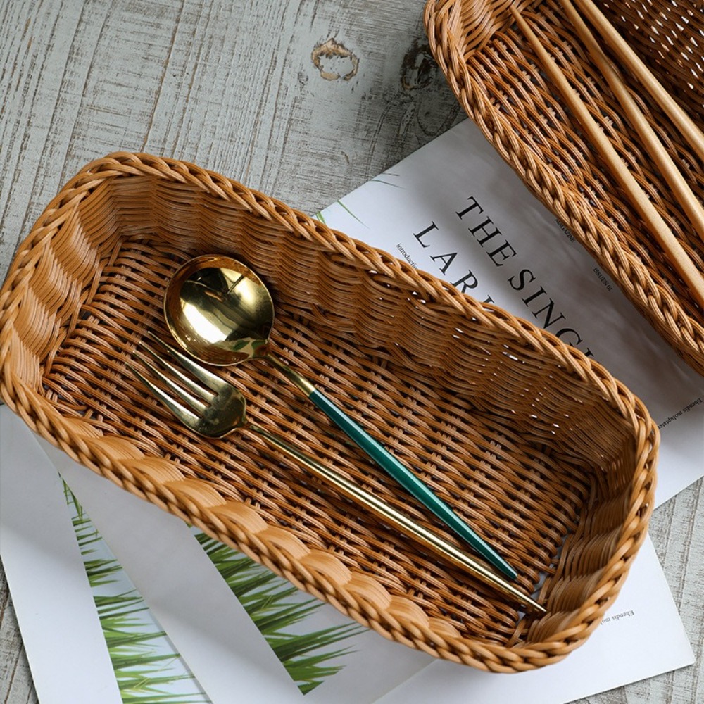 Imitation Rattan Storage Baske - Baby Clothing Basket 评论和价格