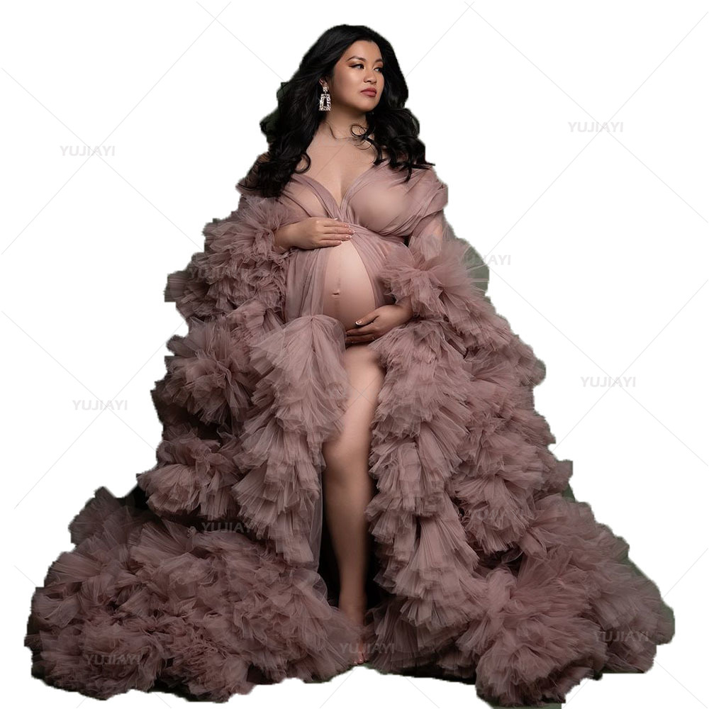 Luxury Customized Tulle Pregna - Baby Gown Nightwear 评论和价格