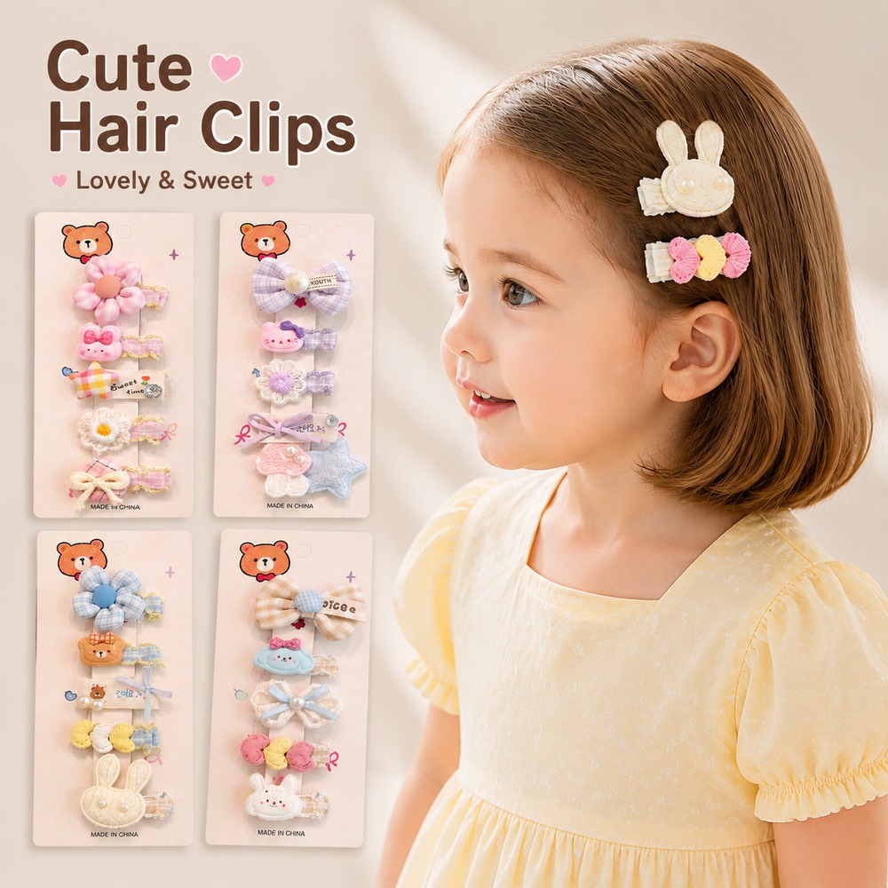 Cute Baby Hair Clips Set for G - Newborn Gift Set 评论和价格