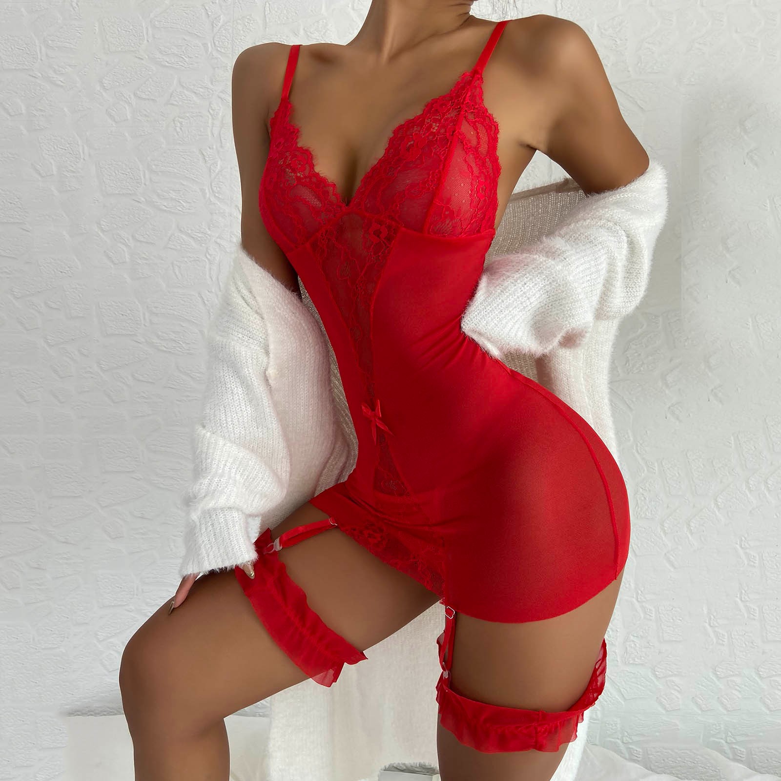 Ladies Lingerie Sleepwear Sexy - Baby Gown Nightwear 评论和价格