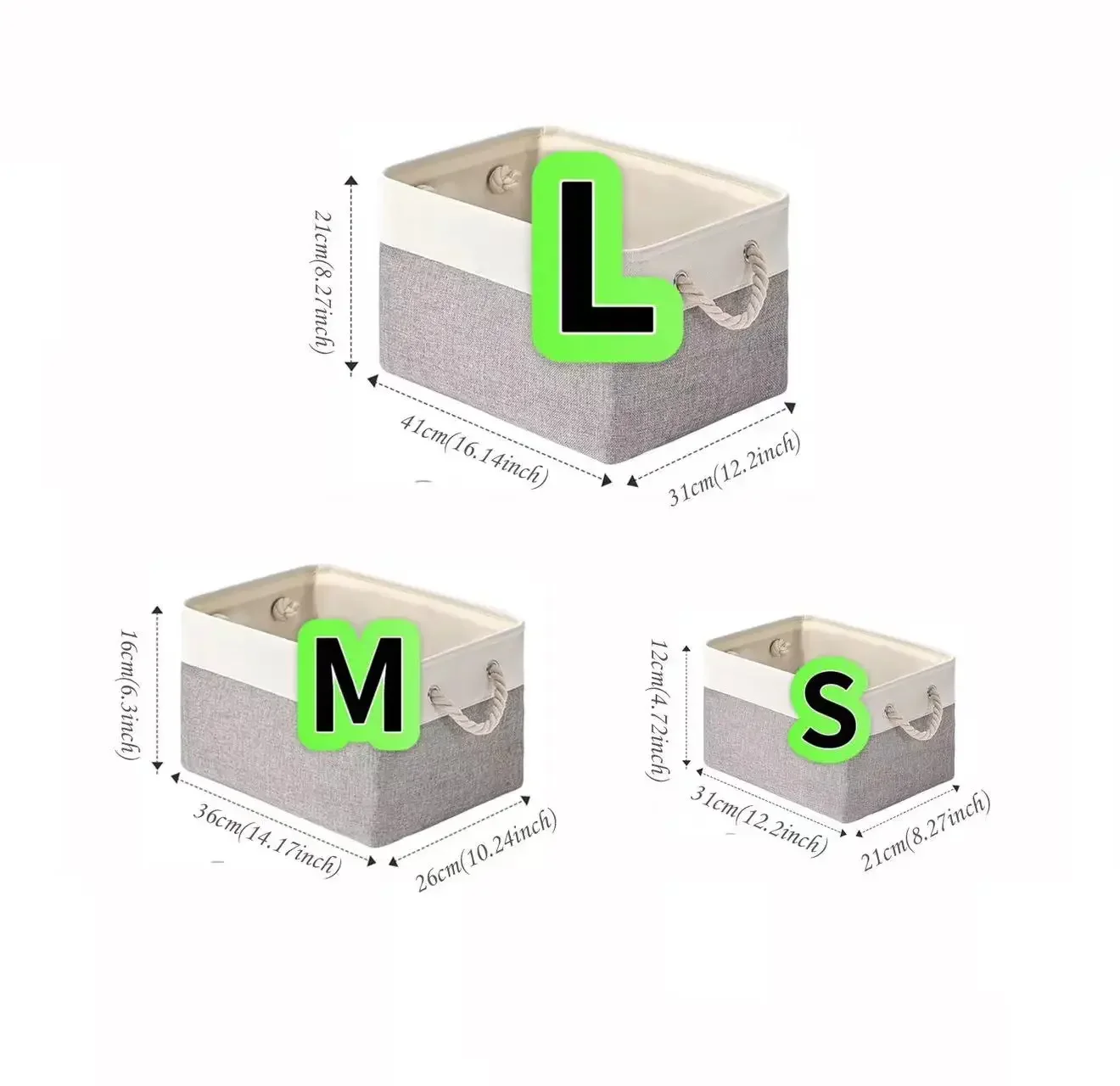 Linen Foldable Storage Basket  - Baby Clothing Basket 评论和价格